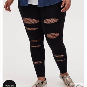 Torrid rip mesh leggings
